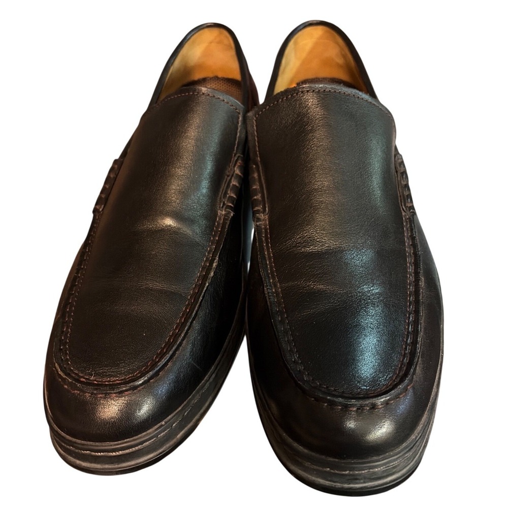 Cole Haan Tucker Venetian Black Leather Loafers Slip-On Shoes‎ Mens 13M Comfort
